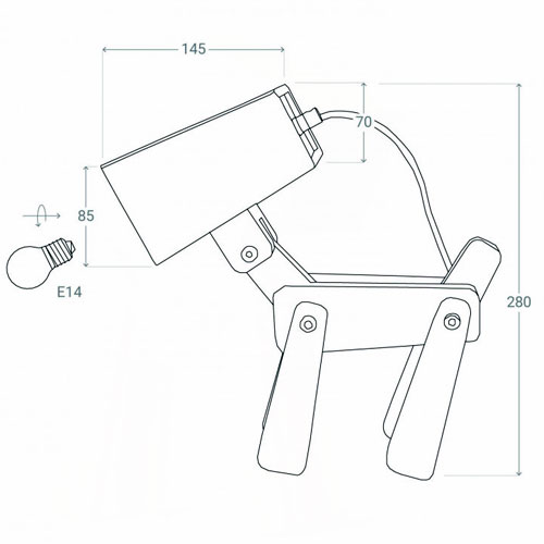 lampe de chevet bois