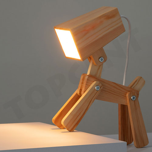 lampe de chevet bois