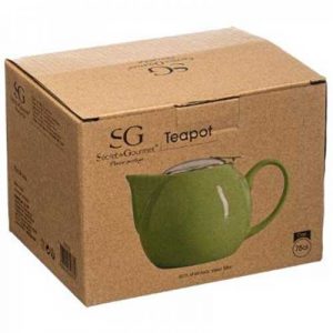 théière en faïence inox