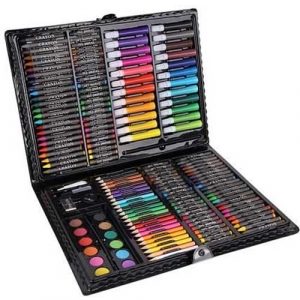 Mallette Dessin Enfant 168 Éléments Kit Créatif Activité