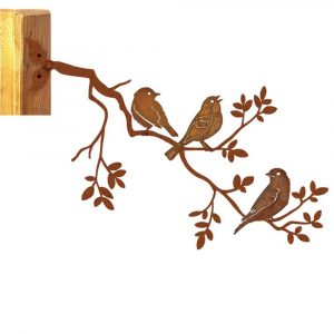 Oiseau métal rouillé