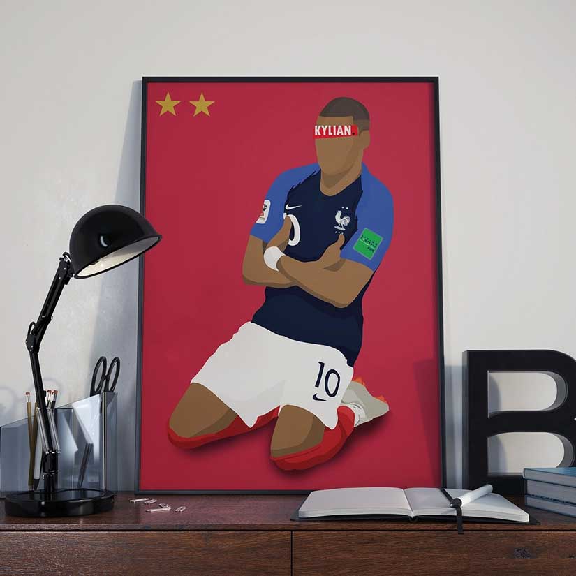 Kylian Mbappé - Portrait 30x40cm – Image 2