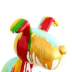 Sculpture chien pop art
