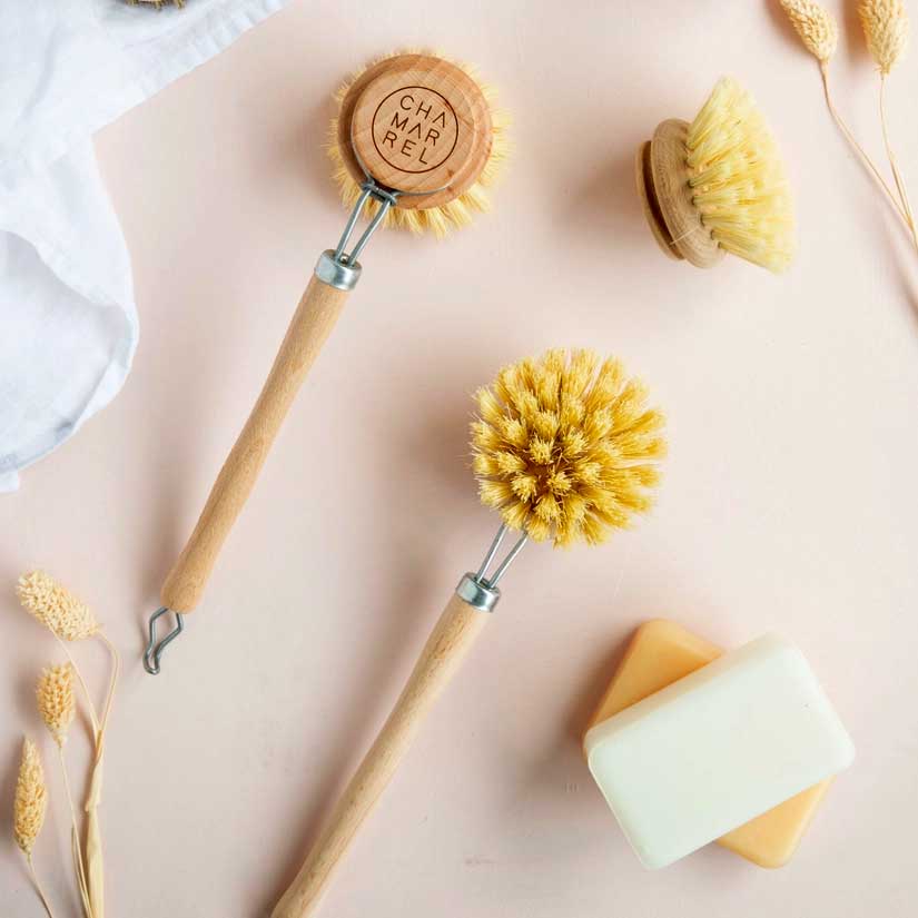 Brosse pour la Vaisselle Écologique - Tête Amovible 100% Végétale – Image 3