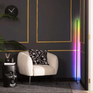 Lampadaire RGB WW d'Angle Luminaire LED Éclairage 20W