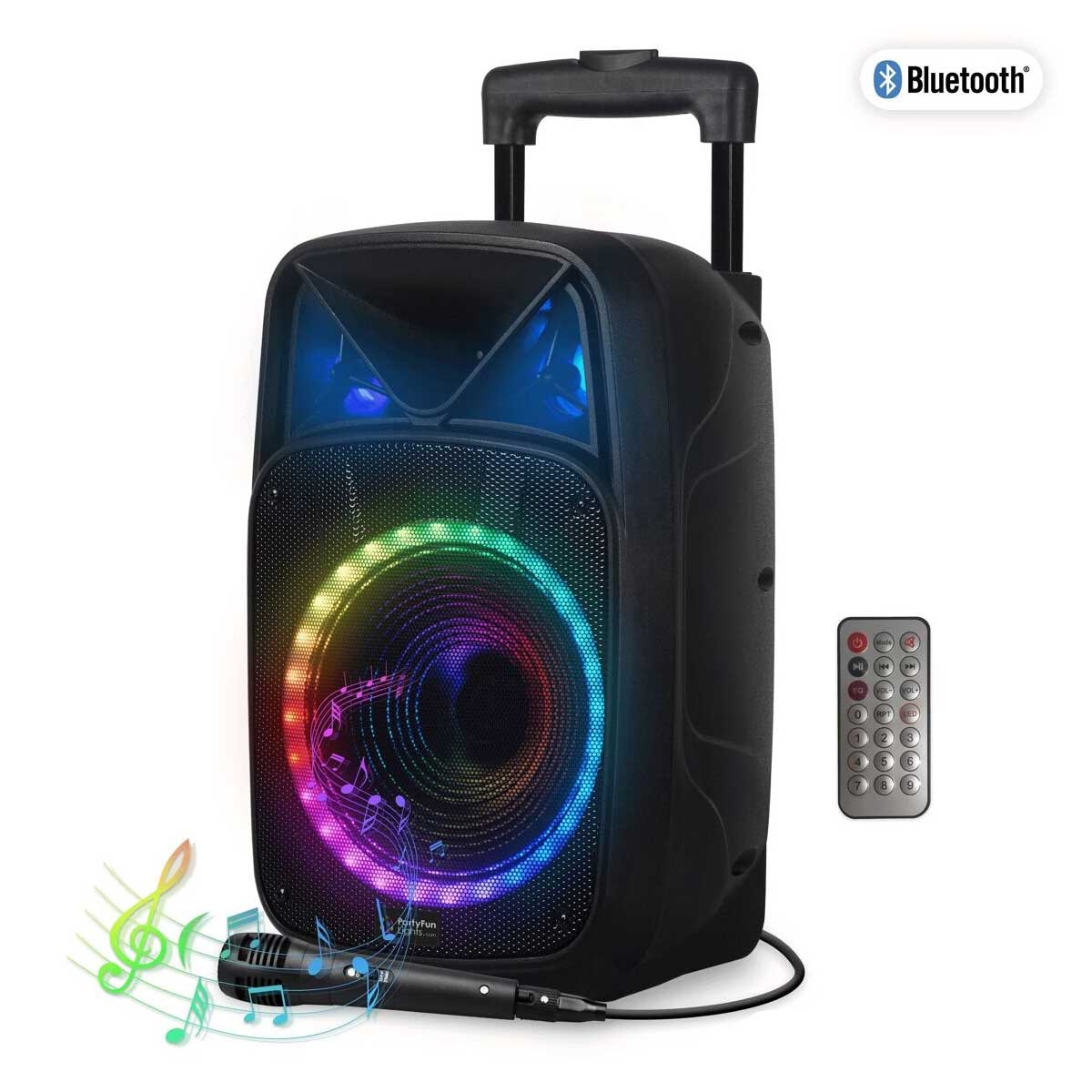 Enceinte Karaoké Bluetooth LED