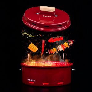 Barbecue de camping émaillé