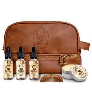 Trousse à Barbe Ultime Kit Complet d’Entretien Soin 3 en 1