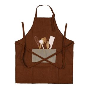 Tablier de cuisine marron