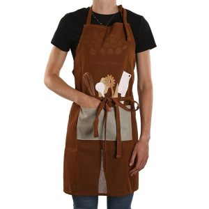 Tablier de cuisine marron