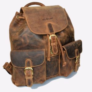 Sac à Dos Cuir Vintage Marron