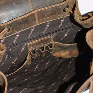 Sac à Dos Cuir Vintage Marron