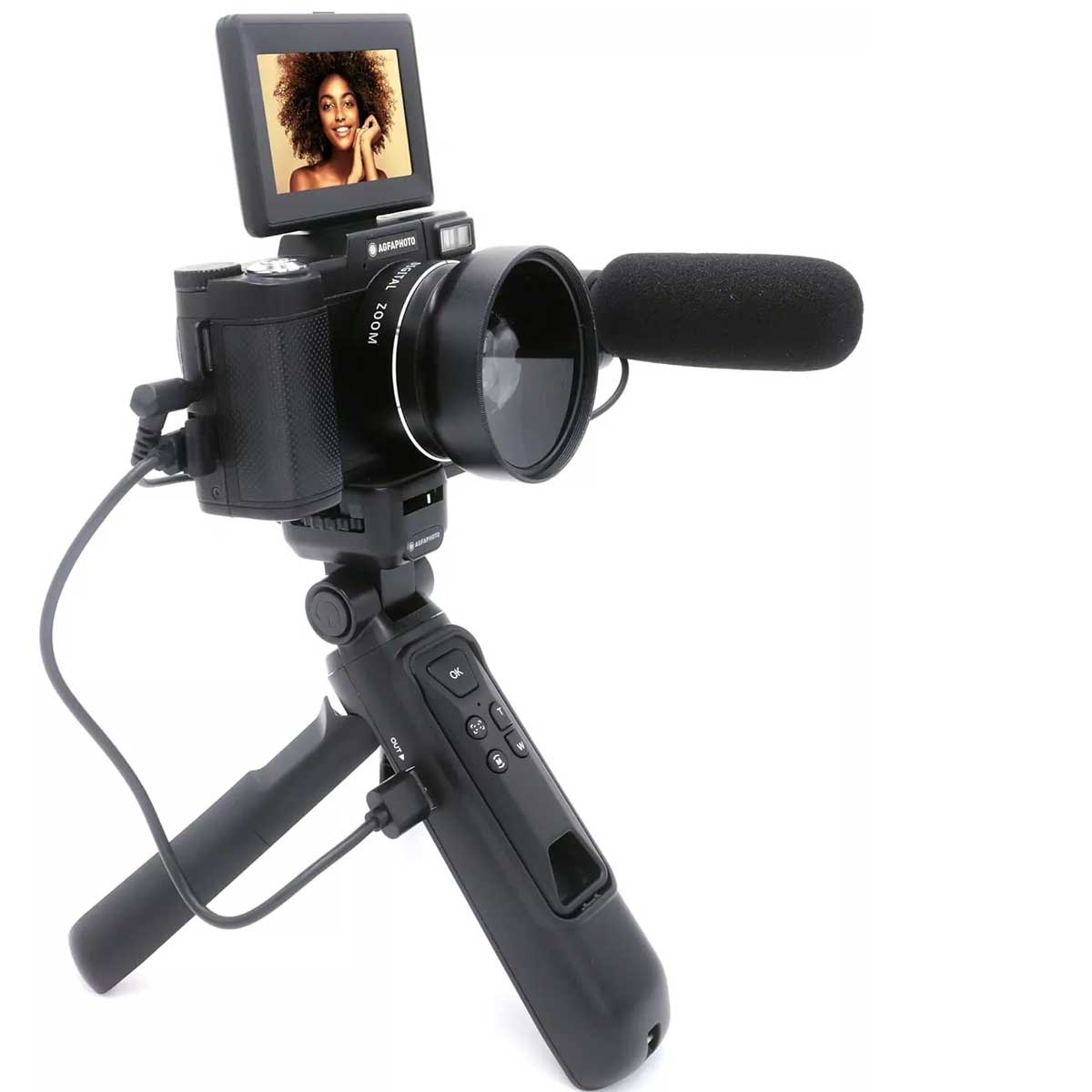 Pack appareil photo compact pour Vlogging – Realishot VLG4K-OPT – Zoom Optique 5X