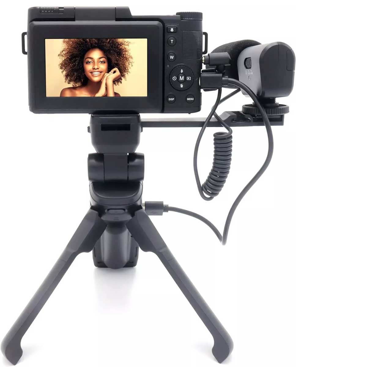 vlogging caméra agfaphoto vlg4kopt noir