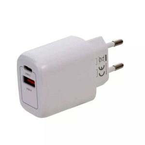 Chargeur Mural 2 Ports Type USB-A et C 12w