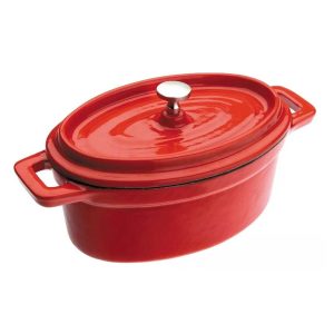 mini cocotte ovale rouge
