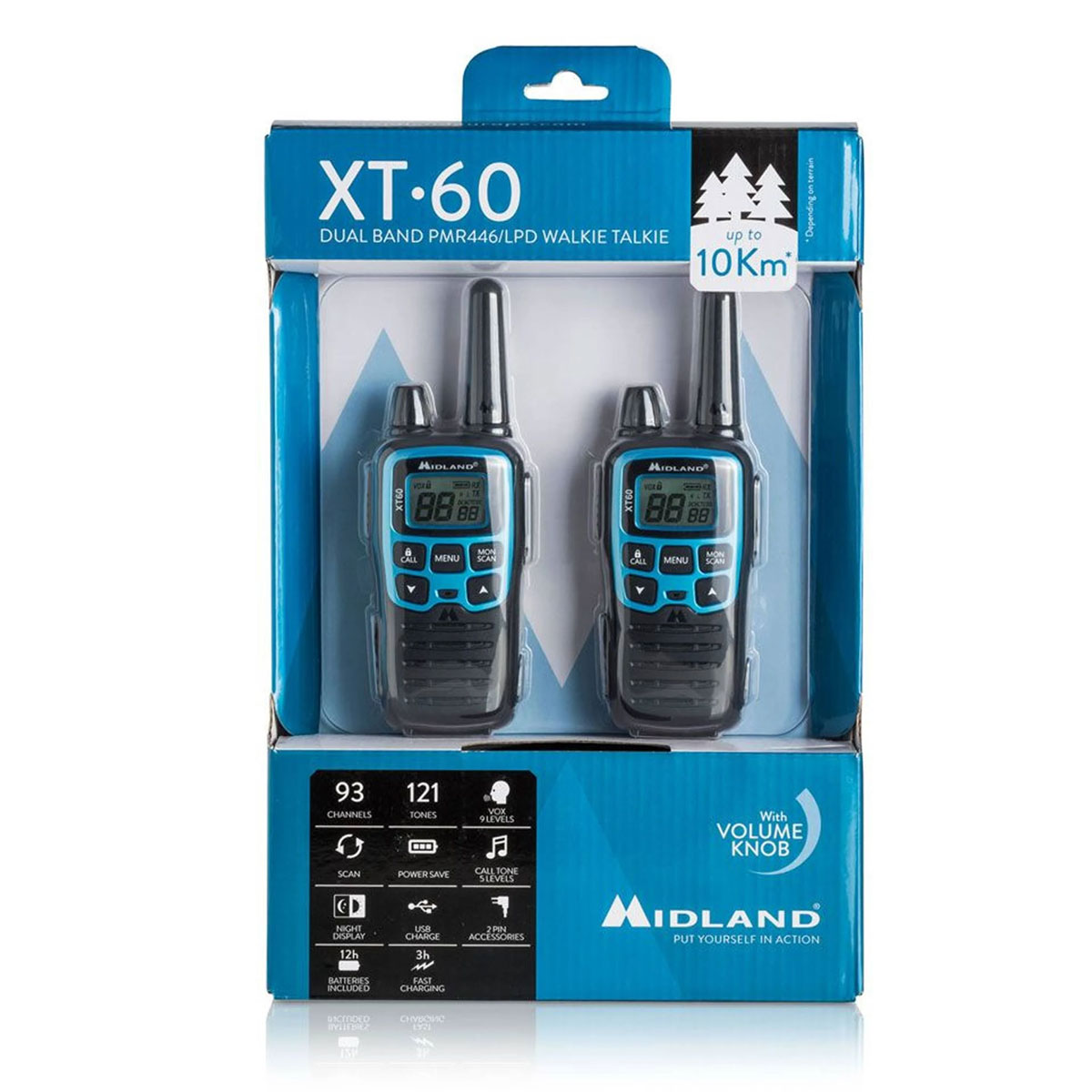 Talkie-walkie XT60 Longue Portée 10Km Professionnel sans Licence – Image 2