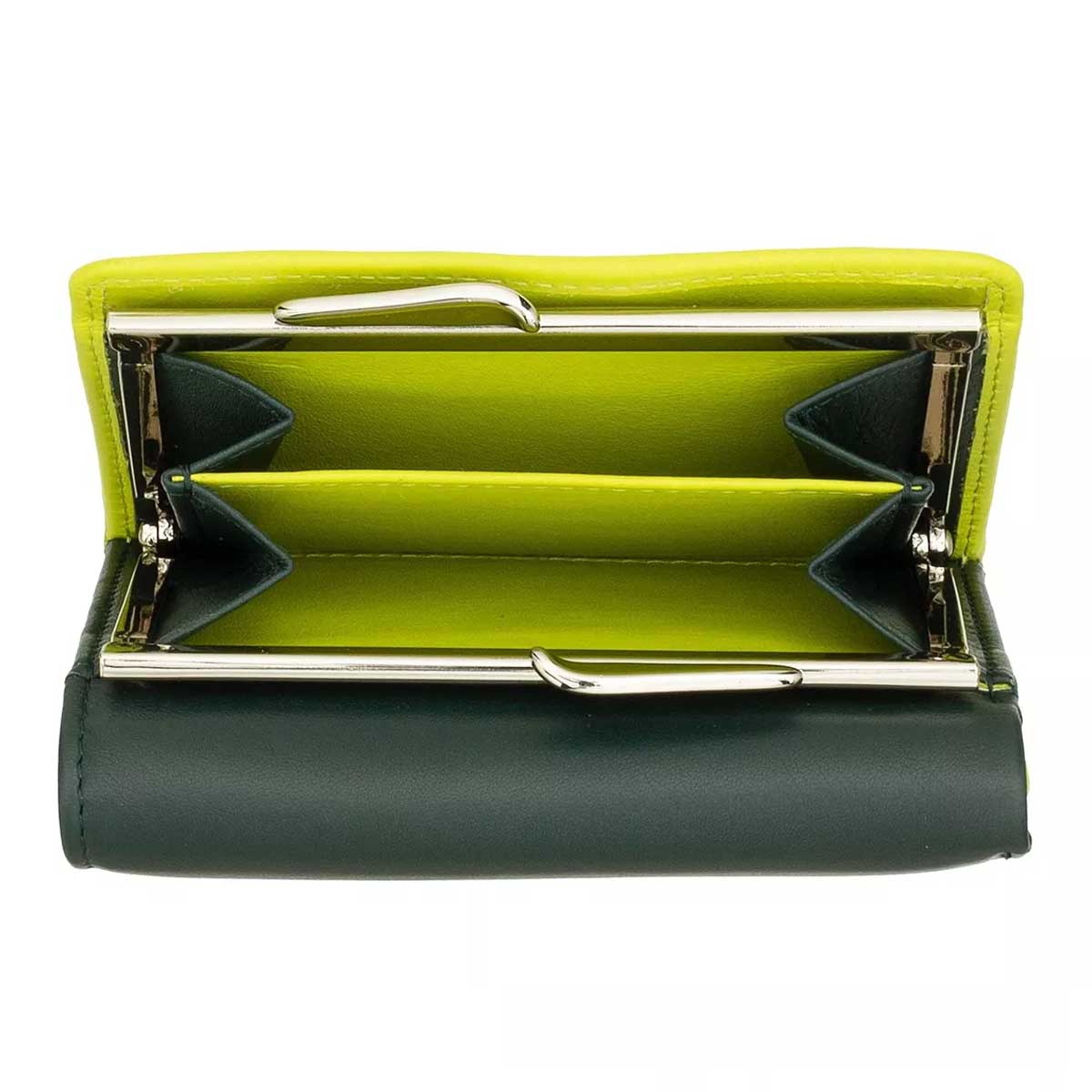 portefeuille compact femme cuir